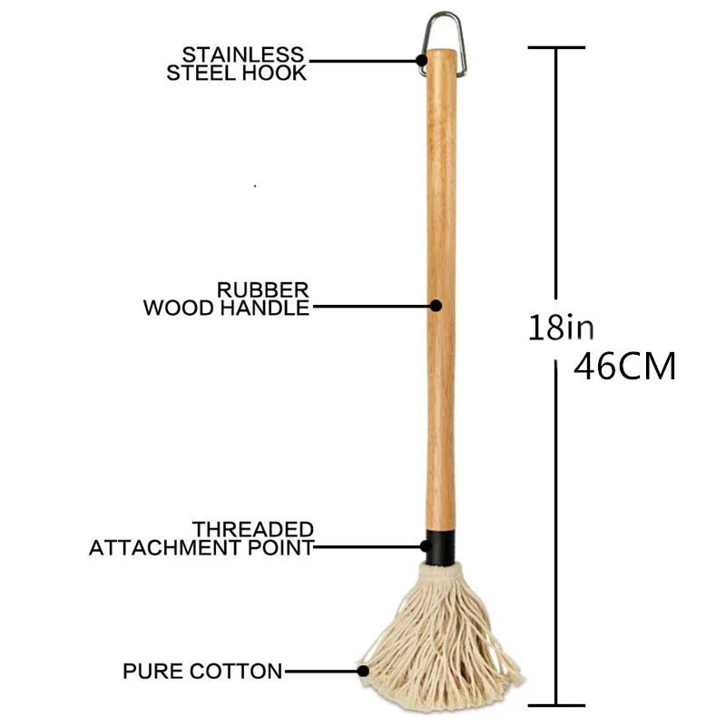 Cravinc 18" BBQ Basting Mop Brush