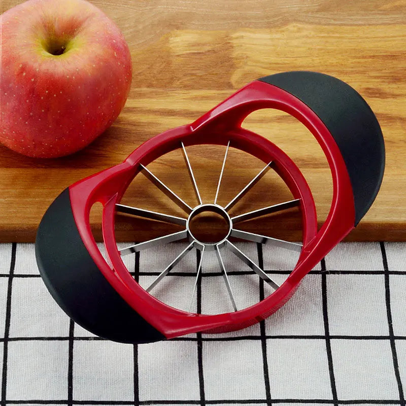 Cravinc 12-Blade Stainless Steel Apple Slicer & Corer: Ultra-Sharp Large Apple Cutter