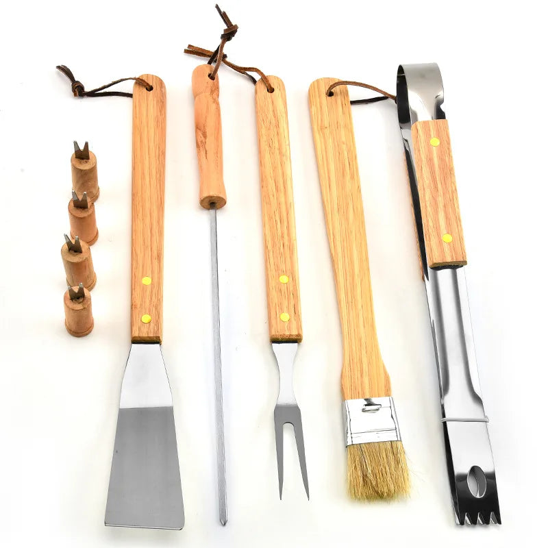 10-Piece Cravinc BBQ Utensils Set for Portable Grilling