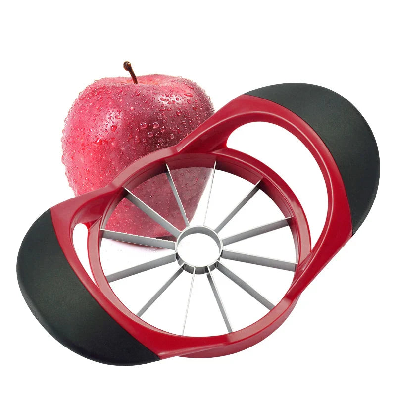 Cravinc 12-Blade Stainless Steel Apple Slicer & Corer: Ultra-Sharp Large Apple Cutter