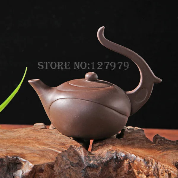 Cravinc 160cc Purple Clay Teapot for Puer Oolong Tea - Creative Kettle Teaset