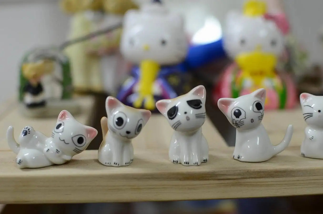 Cat Ceramic Chopsticks Rack Set by Cravinc