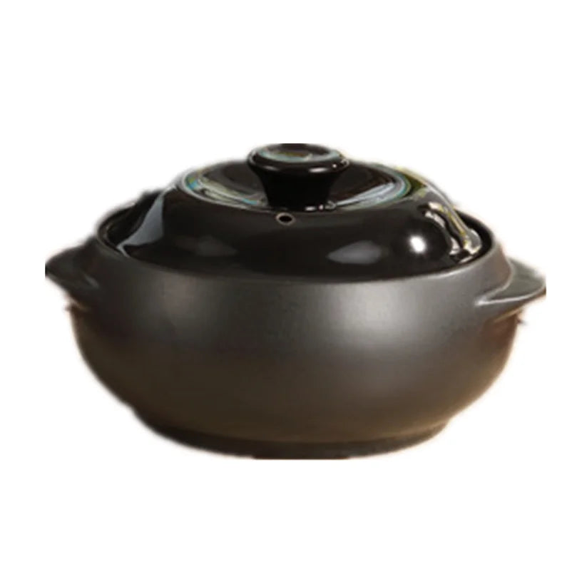 Cravinc 0.5L Ceramic Korean Yellow Casserole Pot for Small Saucepan Cooking