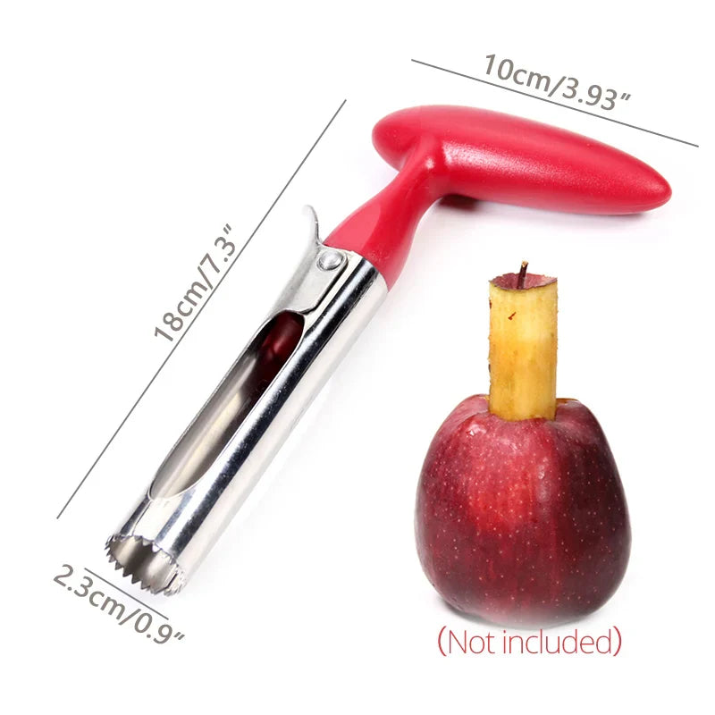 Cravinc 12-Blade Stainless Steel Apple Slicer & Corer: Ultra-Sharp Large Apple Cutter