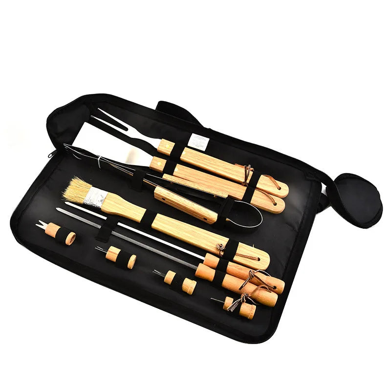 10-Piece Cravinc BBQ Utensils Set for Portable Grilling