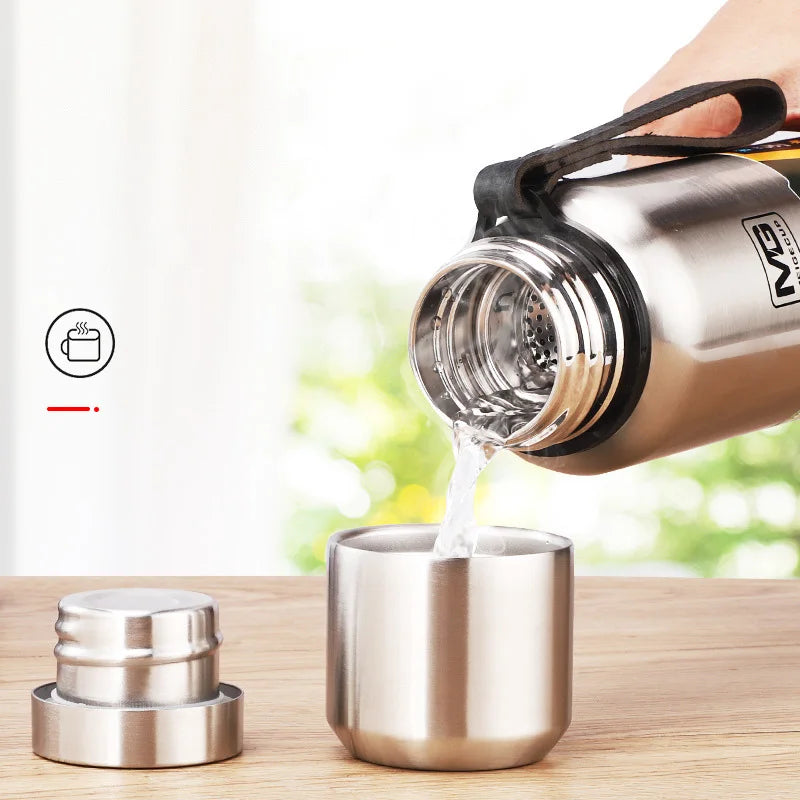 Cravinc 1500ML Stainless Steel Vacuum Flask Insulated Thermal Cup