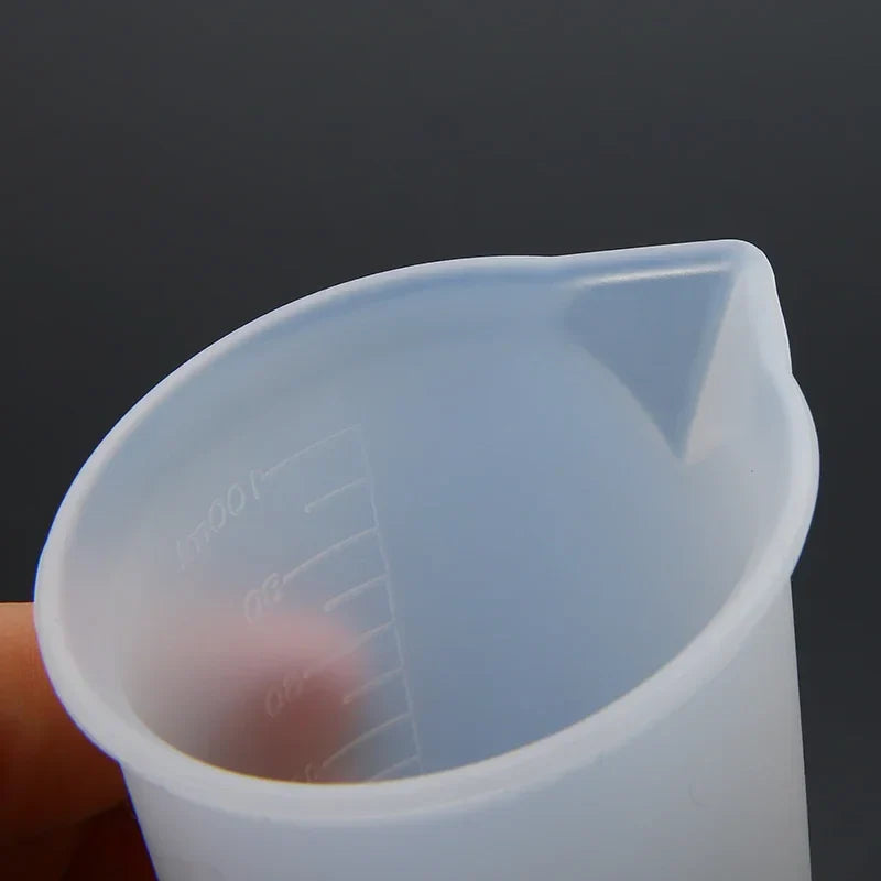 Cravinc 100ml Silicone Measuring Cup for DIY Resin, Glue, Jewelry Making