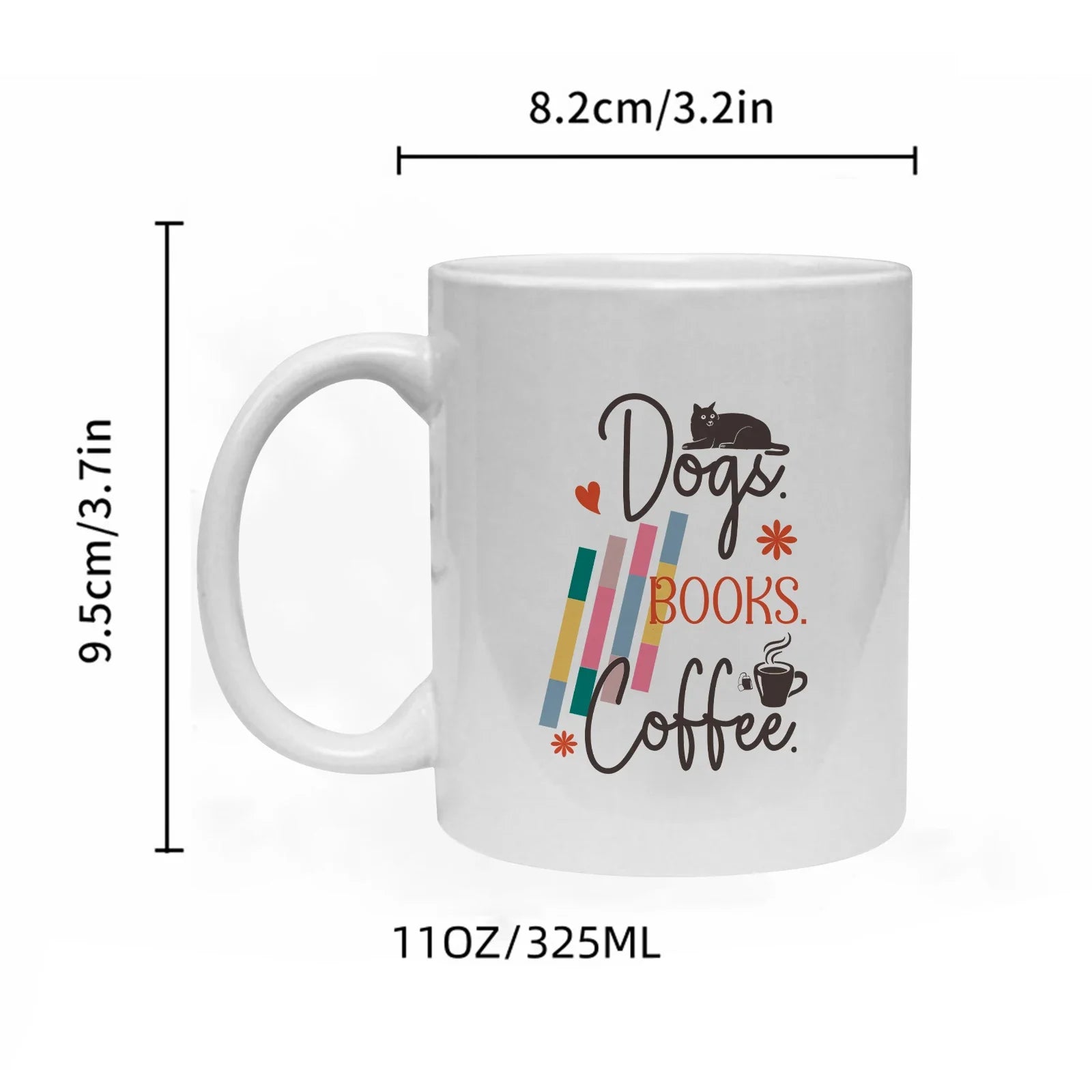 Cravinc 11oz Library Coffee Mug for Reading Lovers