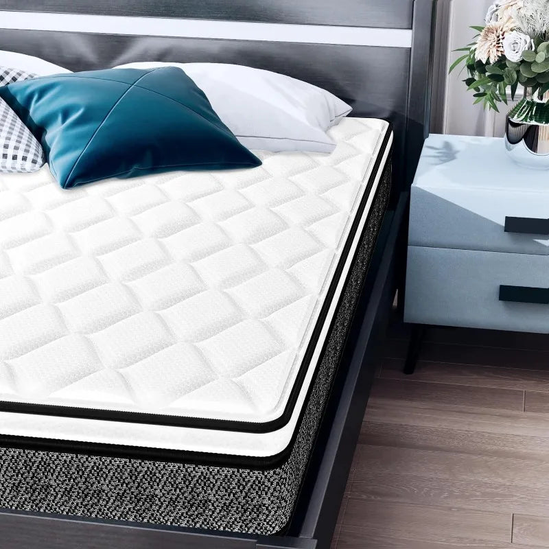 Cravinc 10" Memory Foam Hybrid Twin Mattress - Pressure Relieving, Motion Isolating Technology