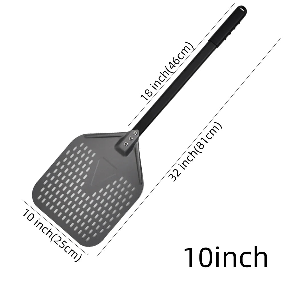 Cravinc 10-16 inch Nonstick Pizza Perforated Shovel Paddle Turning Peel Kitchen Tools