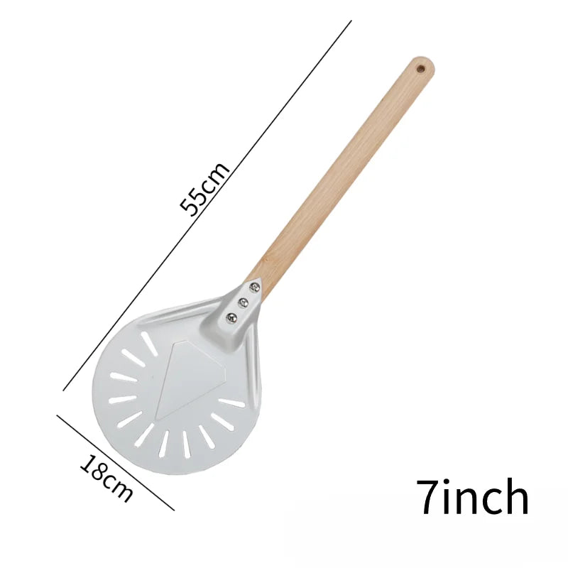 Cravinc 10-Inch Long Pizza Peel Adjustable Spatula Baking Tool Kitchen Utensil Nonstick Turner