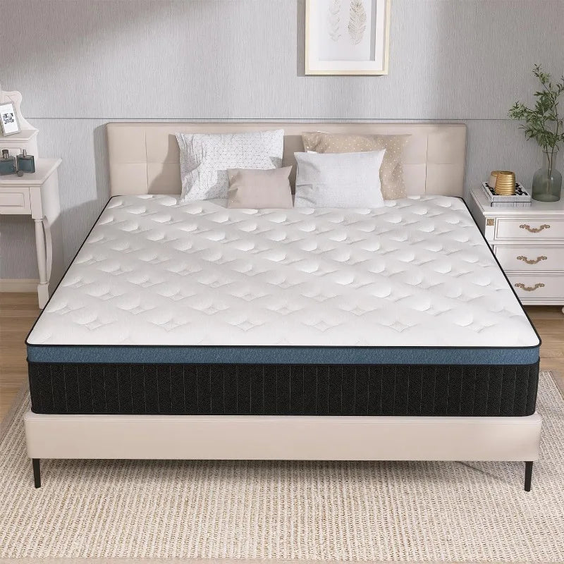 Cravinc 14-Inch Full Memory Foam Pocket Spring Mattress