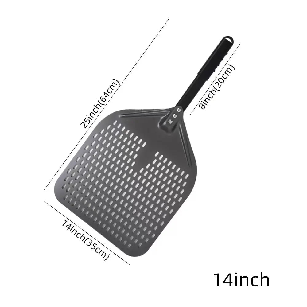 Cravinc 10-16 inch Nonstick Pizza Perforated Shovel Paddle Turning Peel Kitchen Tools