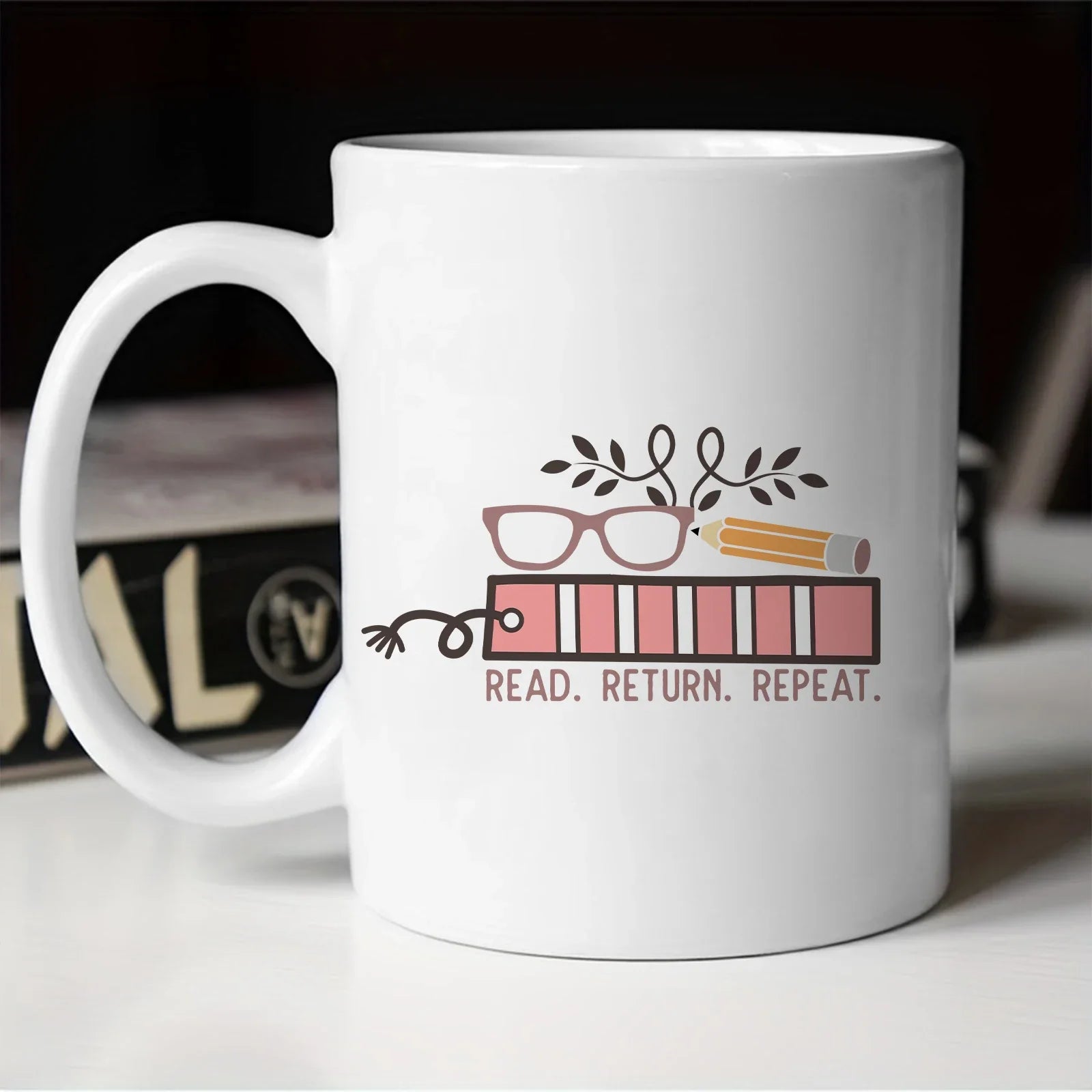 Cravinc 11oz Reading Lover Coffee Mug