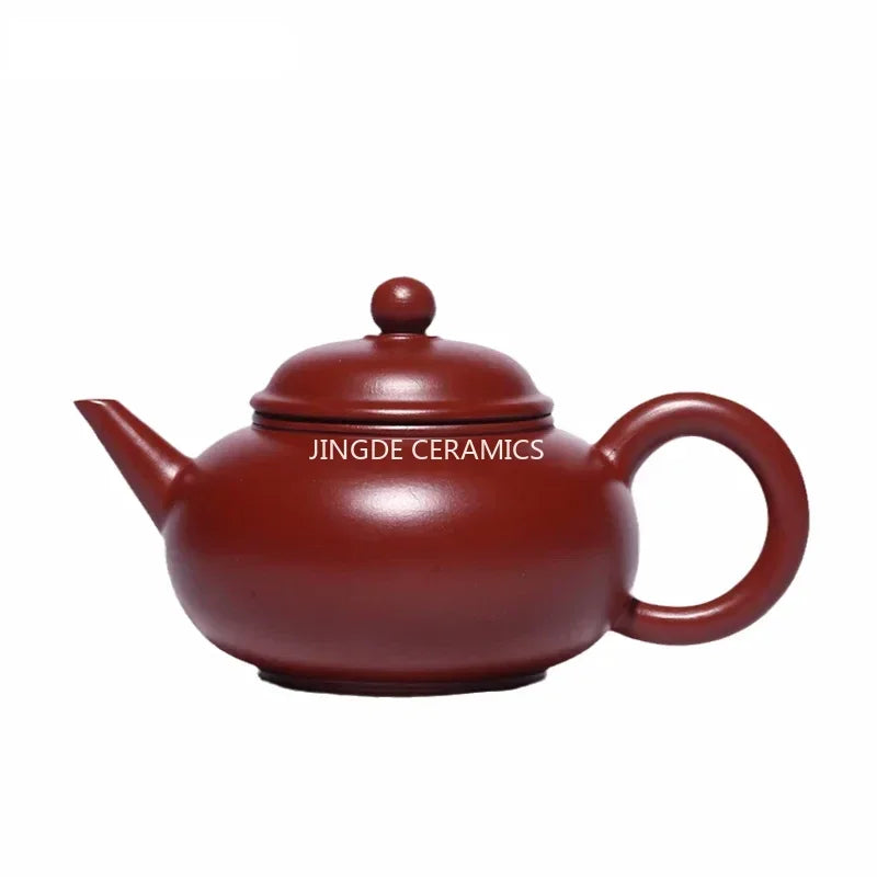 Cravinc 120ml Dahongpao Tea Pot: Handmade Yixing Purple Clay Teapot Beauty Kettle