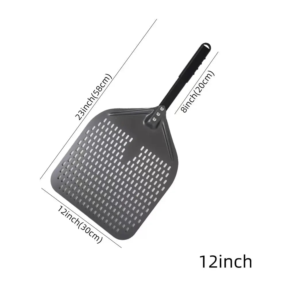 Cravinc 10-16 inch Nonstick Pizza Perforated Shovel Paddle Turning Peel Kitchen Tools