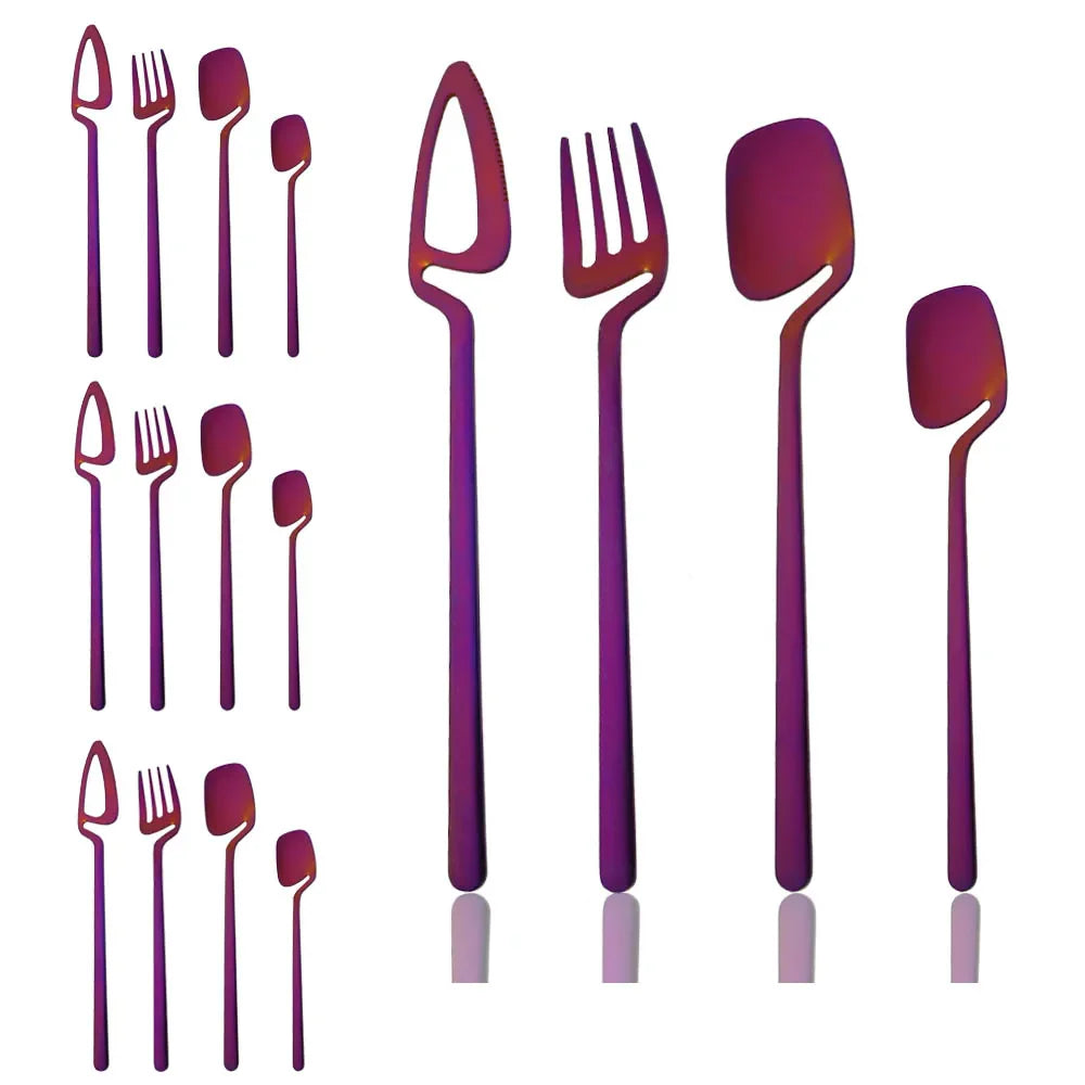 Cravinc 16-Piece Stainless Steel Cutlery Set for Dining and Parties