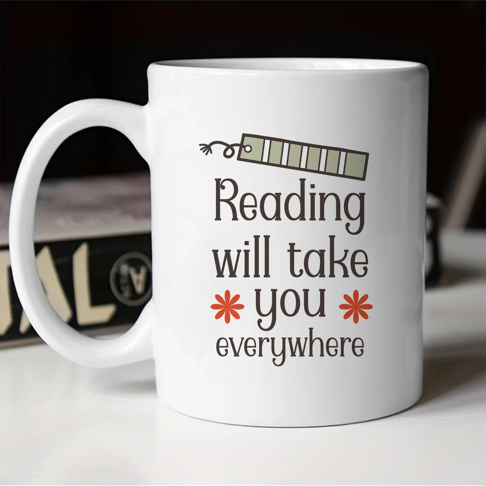 Cravinc 11oz Reading Lover Coffee Mug