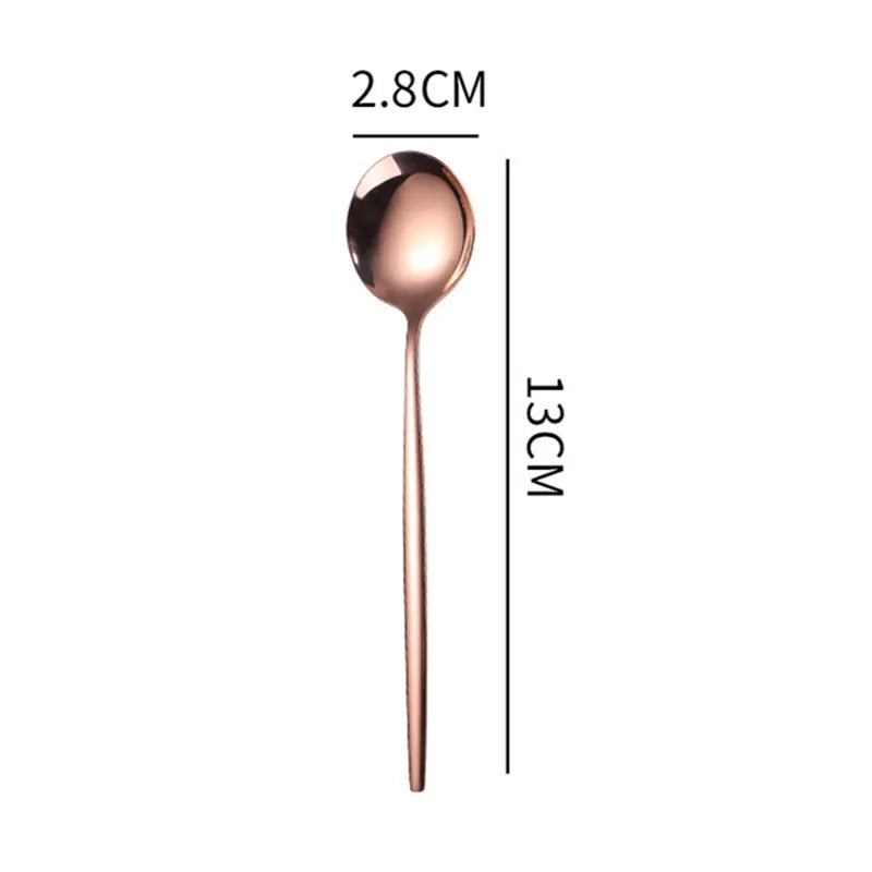 Cravinc 13CM Mini Stainless Steel Western Coffee Spoon Dessert Ice Cream Scoop