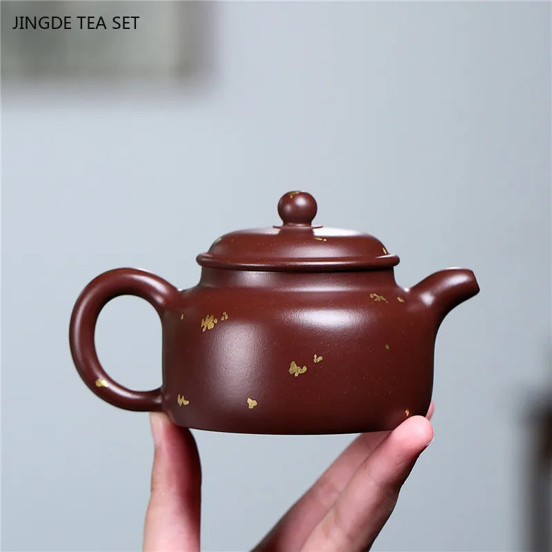 Cravinc 160ml Purple Clay Teapot: Original Handmade Zisha Tea Set