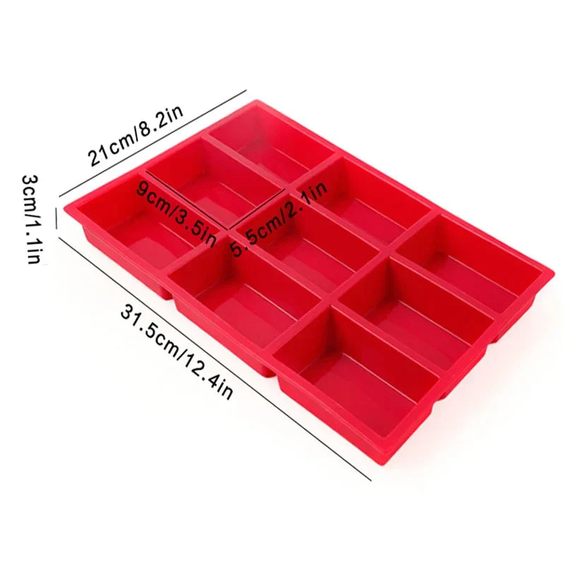 Cravinc 12-Cup Square Mini Cake Mold for Baking Muffins and Bread