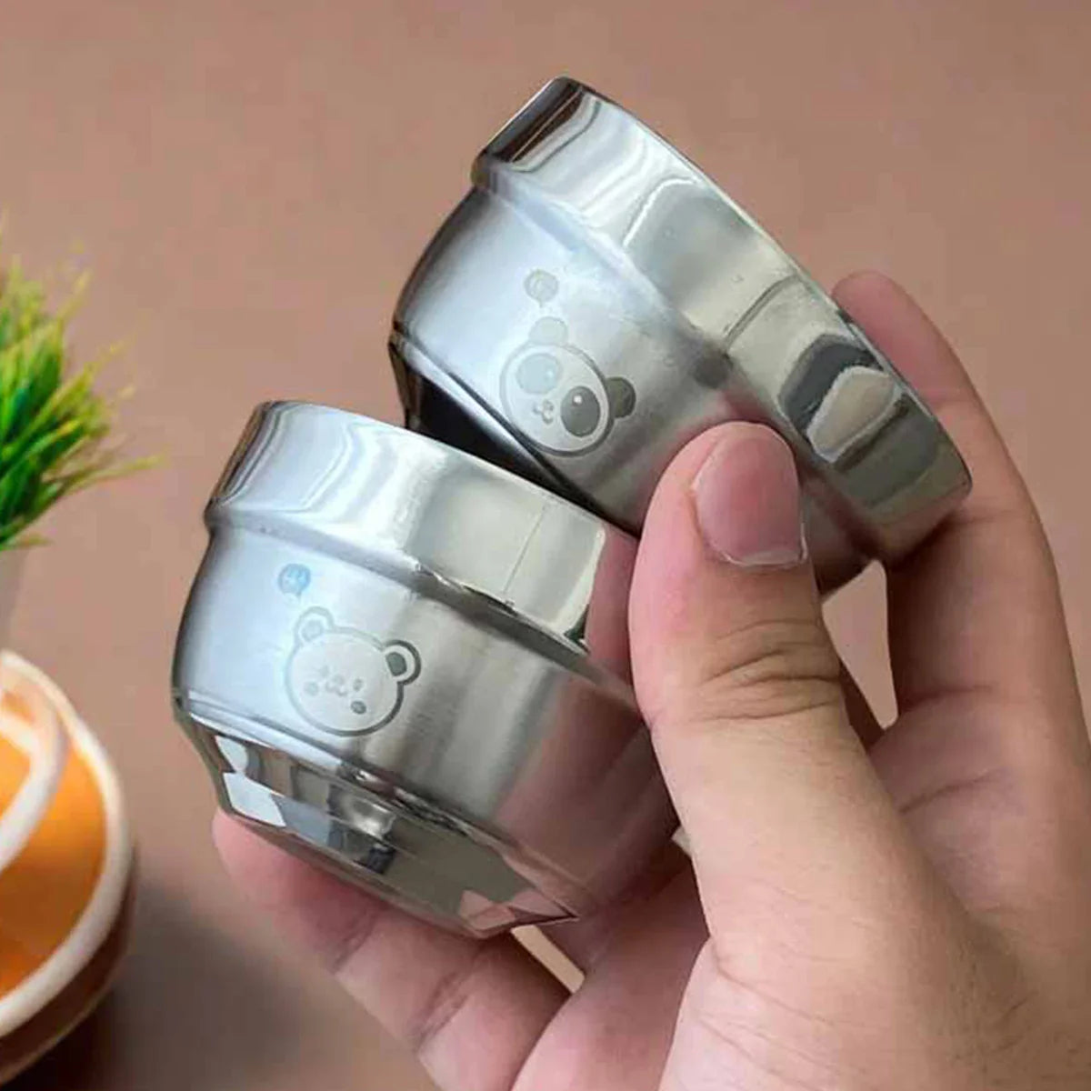 Cravinc 100ml Stainless Steel Coffee Cup - Heat-resistant and Reusable Mini Tea Cup