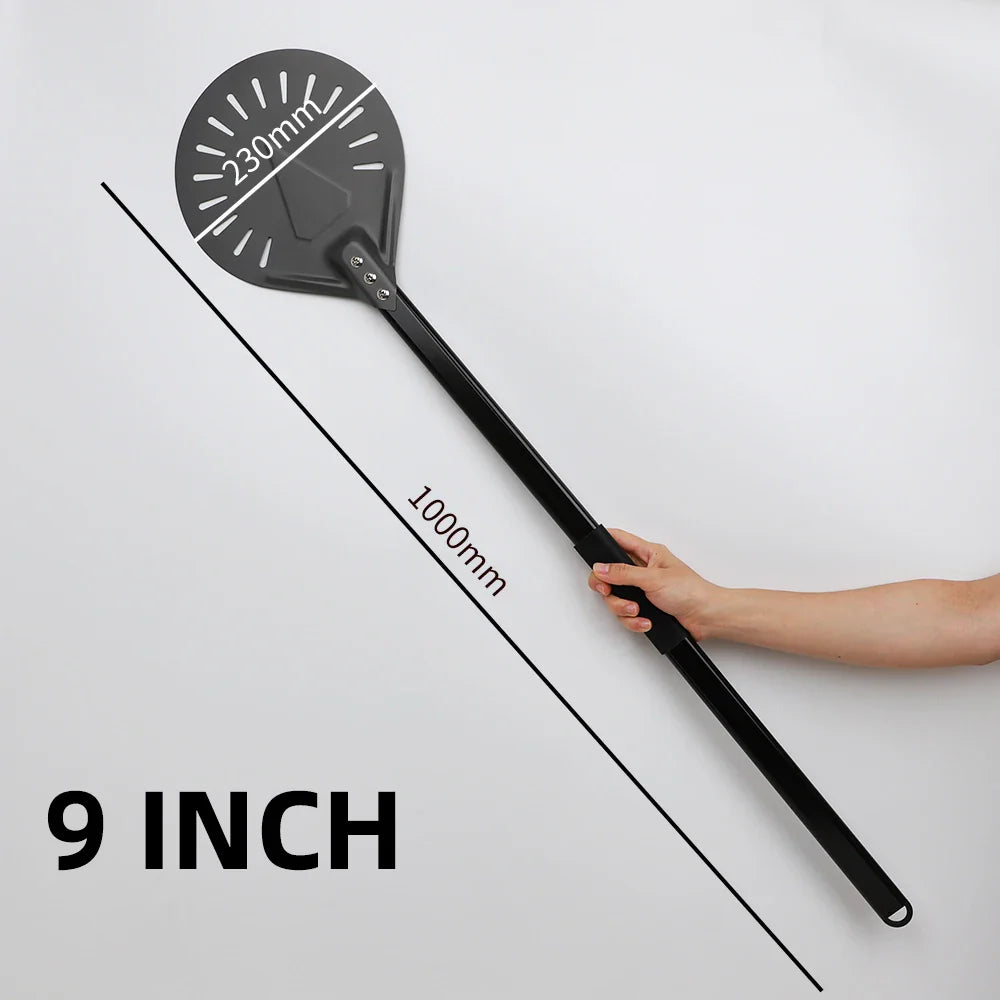 Cravinc 10-Inch Long Adjustable Pizza Peel Turner Shovel Baking Tool Nonstick Utensil