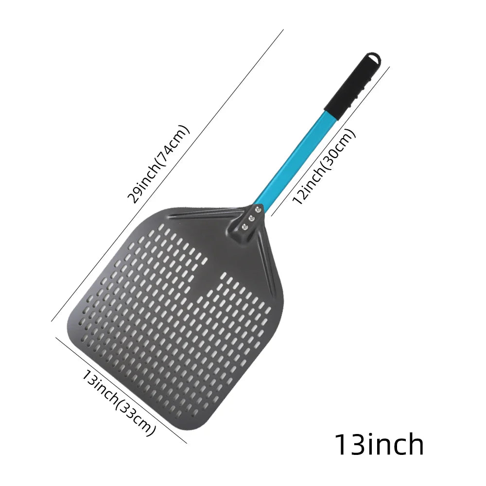 Cravinc 10-16 inch Nonstick Pizza Perforated Shovel Paddle Turning Peel Kitchen Tools