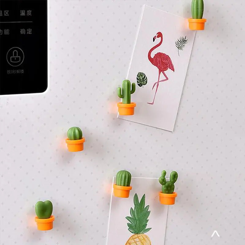 Cactus Fridge Magnets Set for Home Kitchen Decor by Cravinc