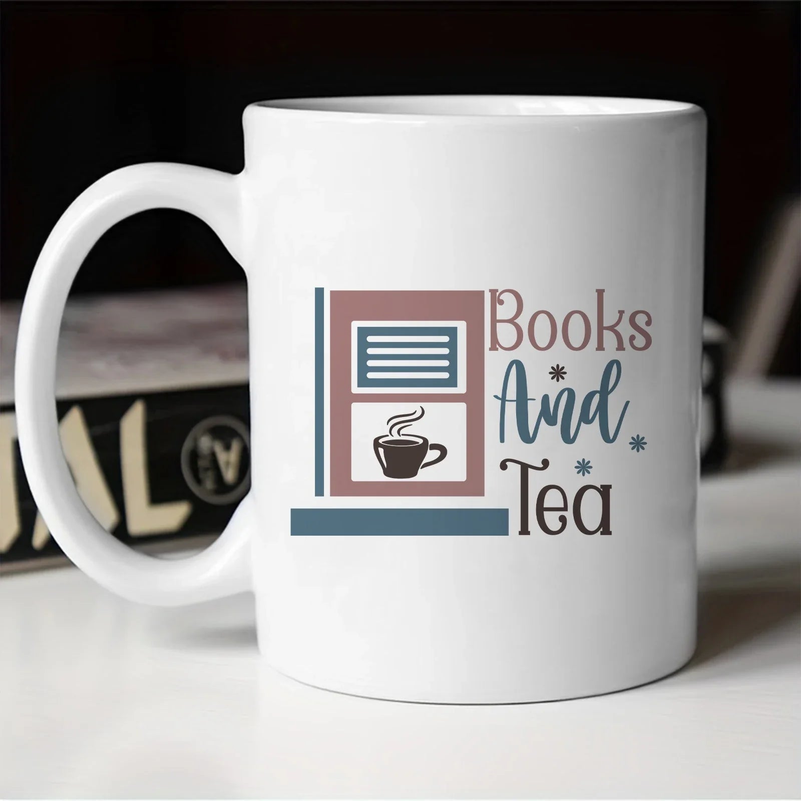 Cravinc 11oz Library Coffee Mug for Reading Lovers