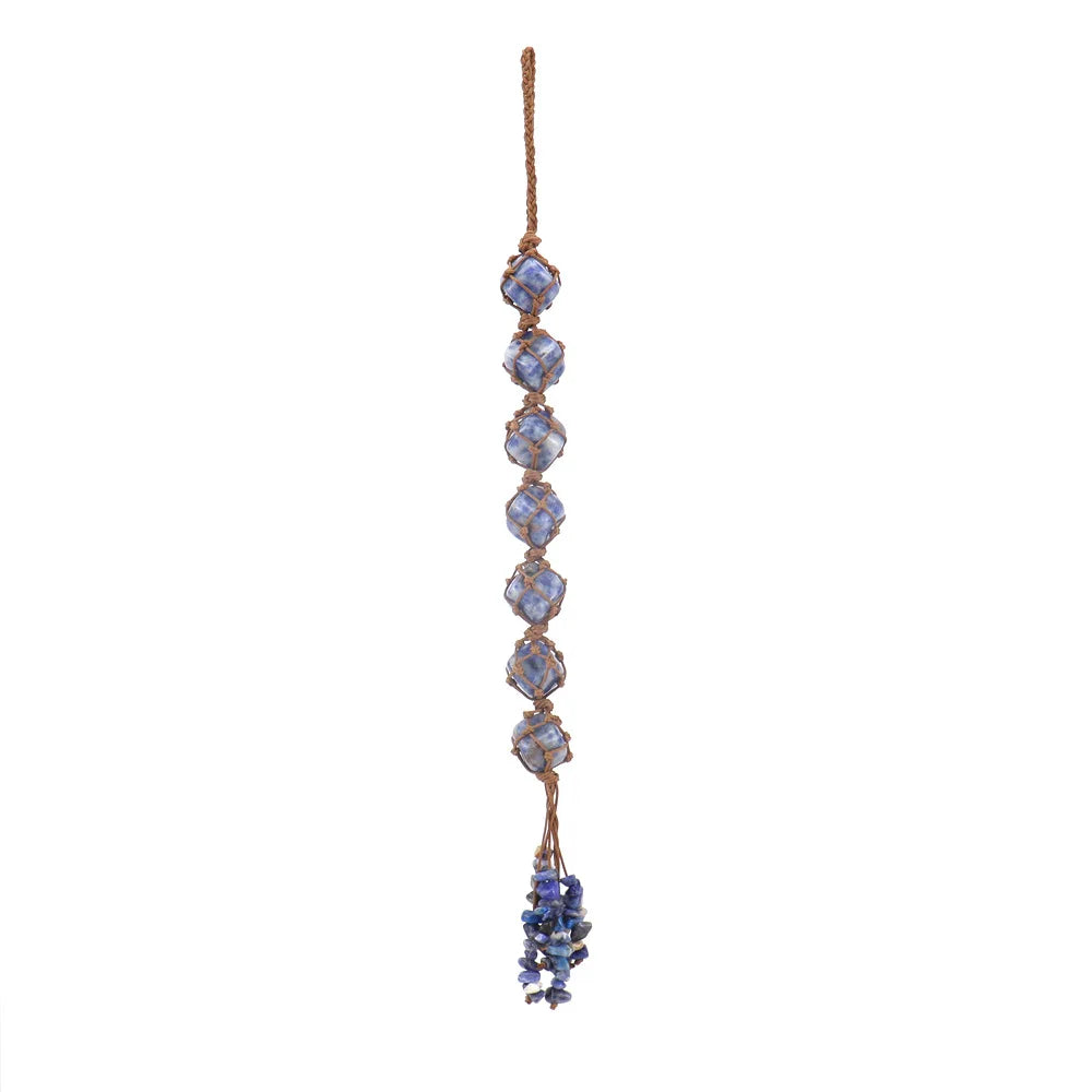 Colorful Crystal Raw Stone Weaving Car Hanging Decoration by Cravinc