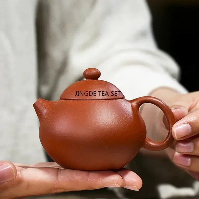 Cravinc 130ml Purple Clay Teapot Raw Ore Zhu Mud Zisha Filter Beauty Tea Kettle