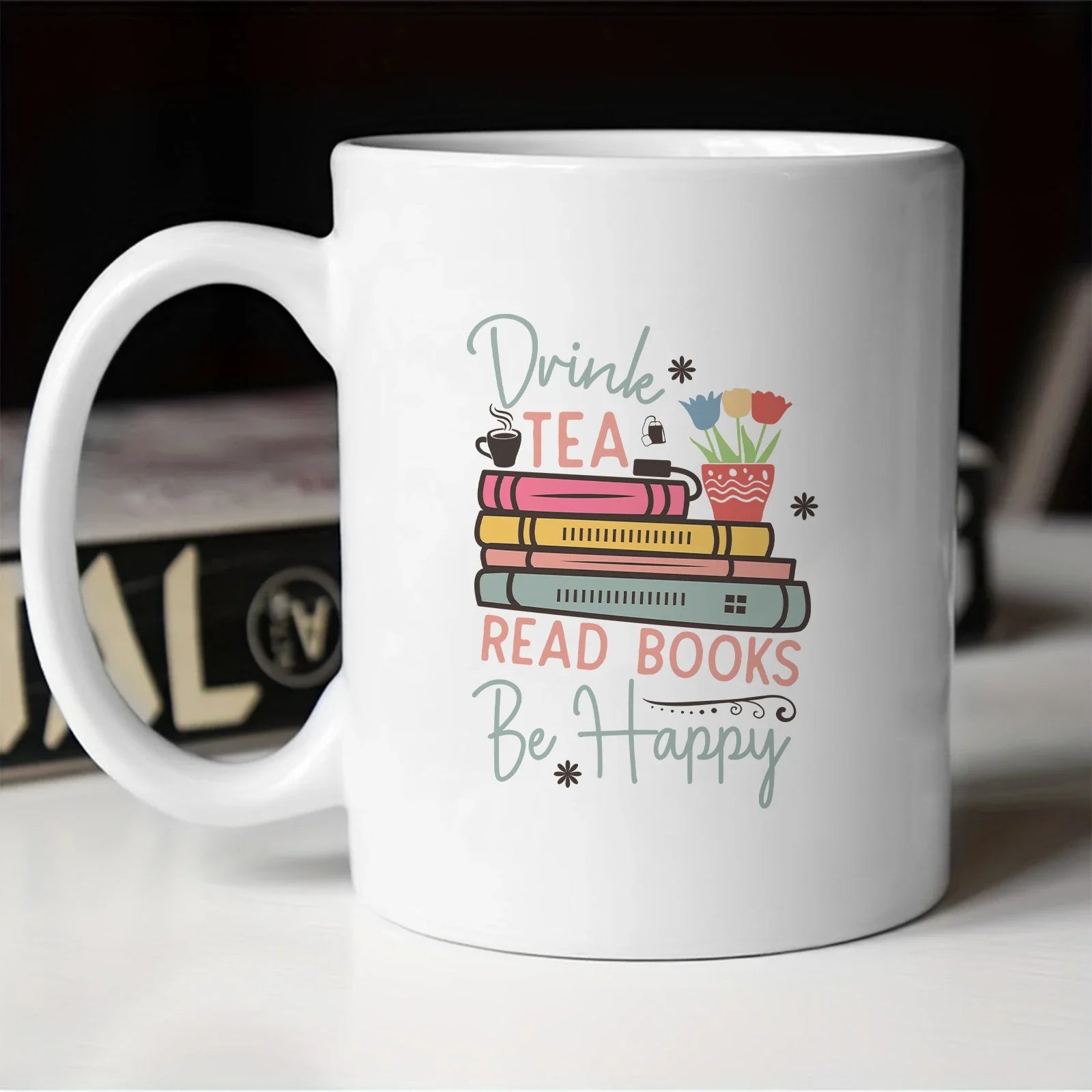 Cravinc 11oz Library Coffee Mug for Reading Lovers