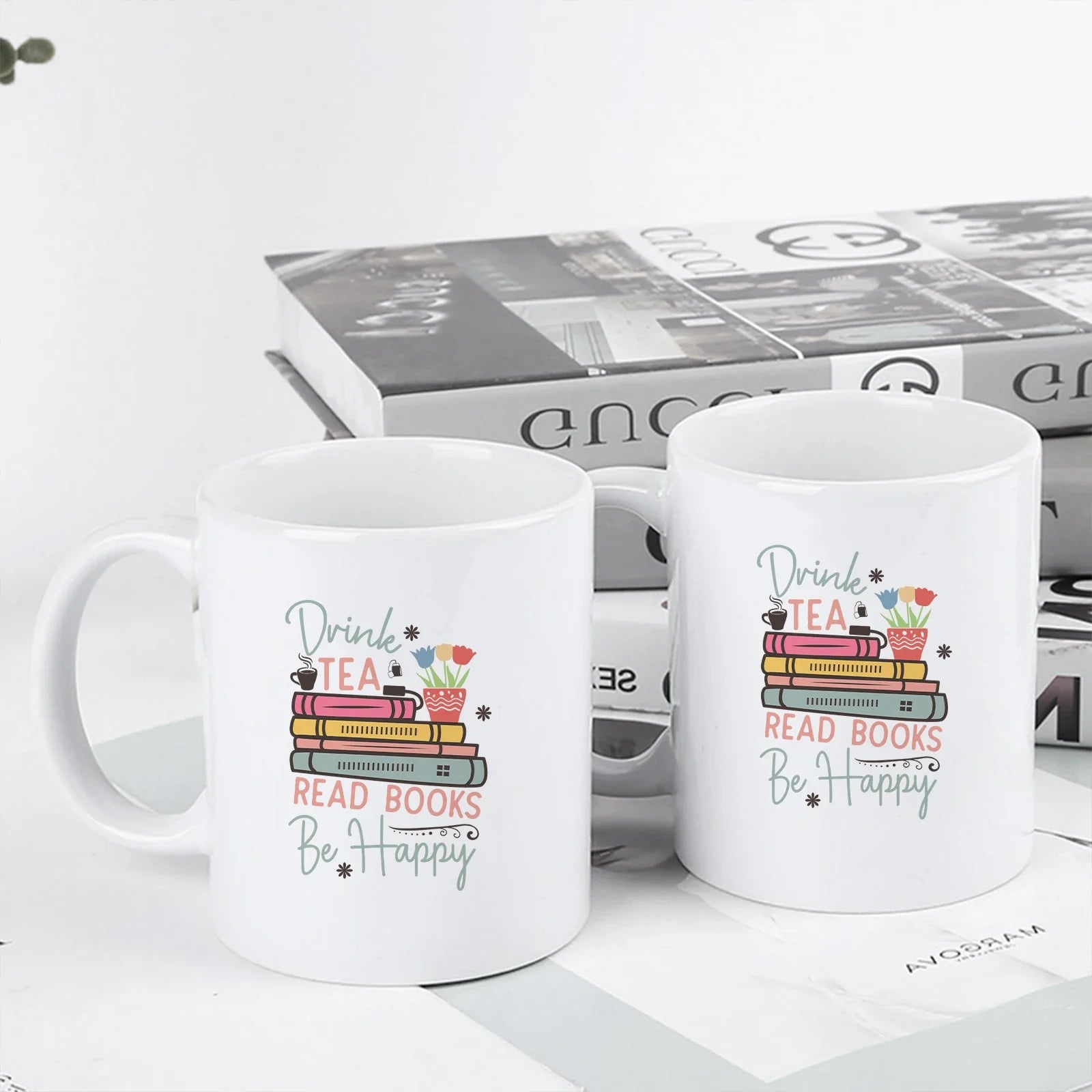 Cravinc 11oz Library Coffee Mug for Reading Lovers