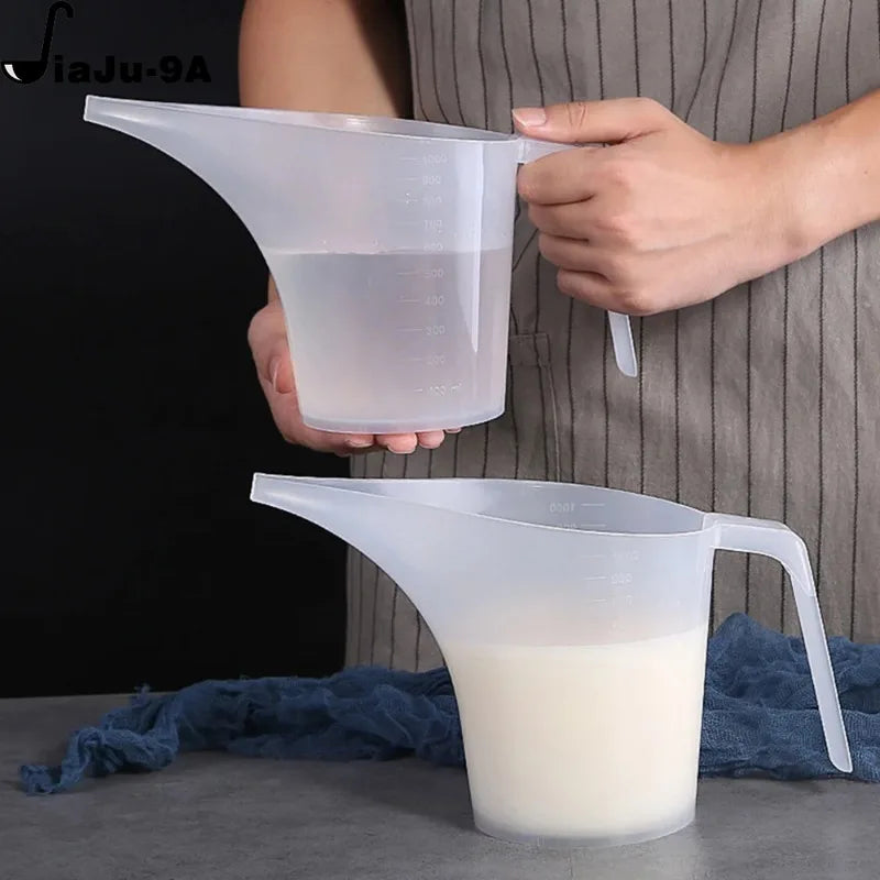 Cravinc 1000ML Graduated Funnel Jug Long Spout Measuring Cup Liquid Container