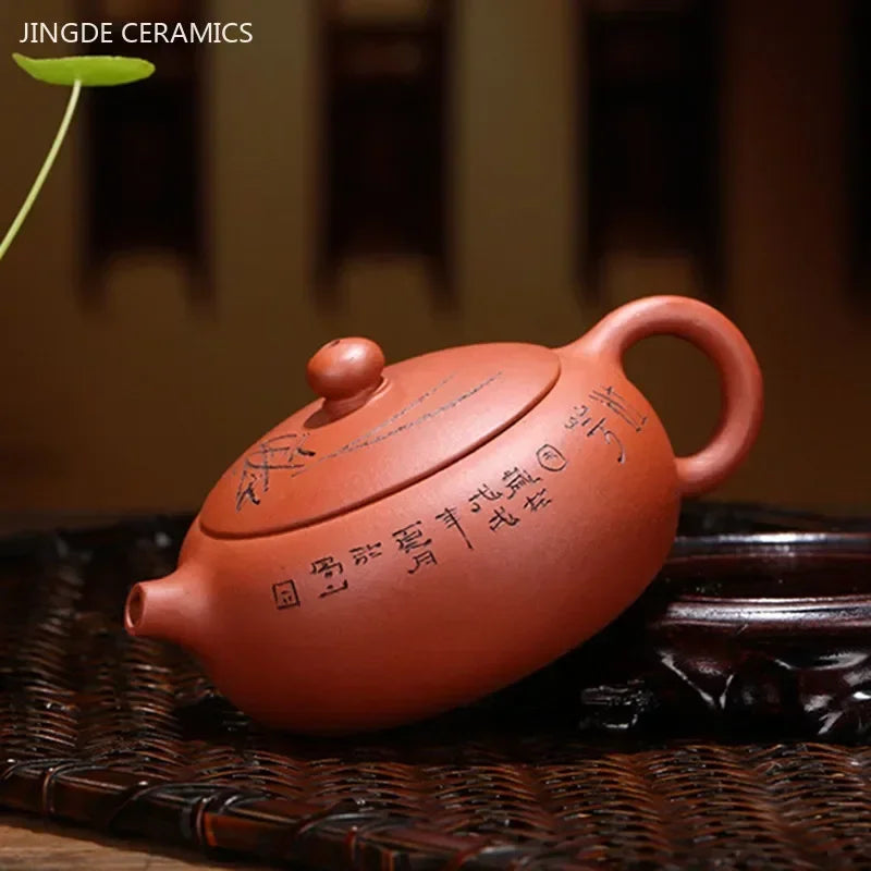 Cravinc 150ml Xishi Purple Clay Teapot Handmade Teaware Tea Ceremony Pots