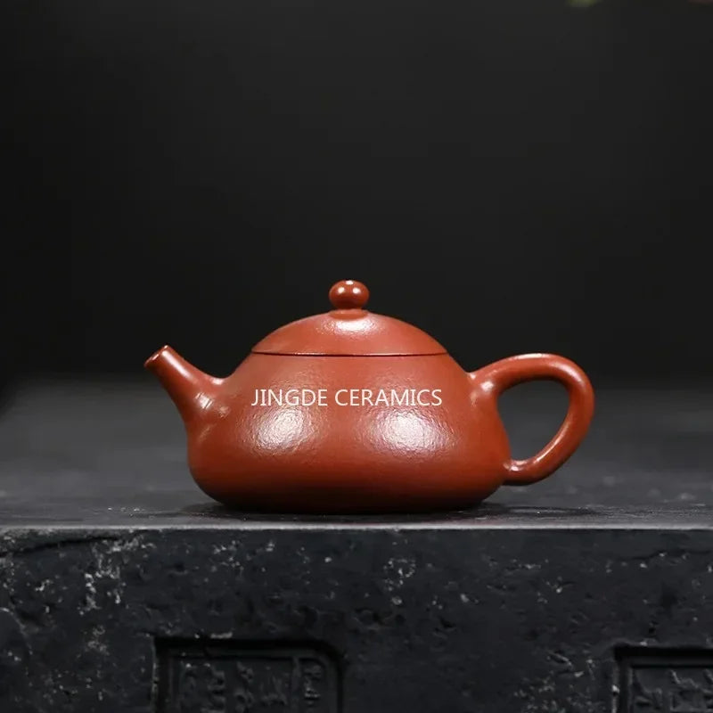 Cravinc 130ml Purple Clay Teapot Handmade by Master, Small Capacity Chinese Zisha Teaware