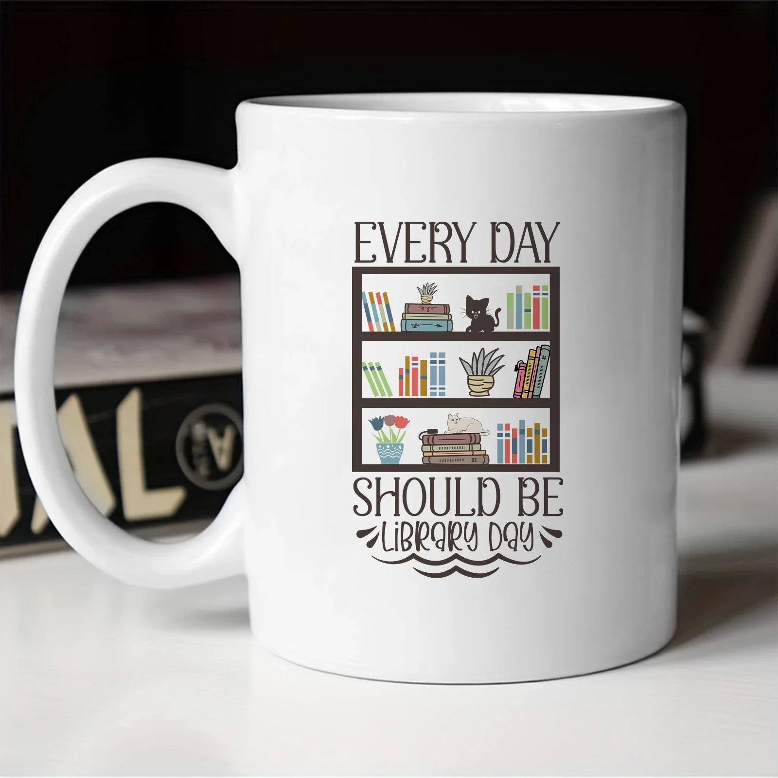 Cravinc 11oz Reading Lover Coffee Mug