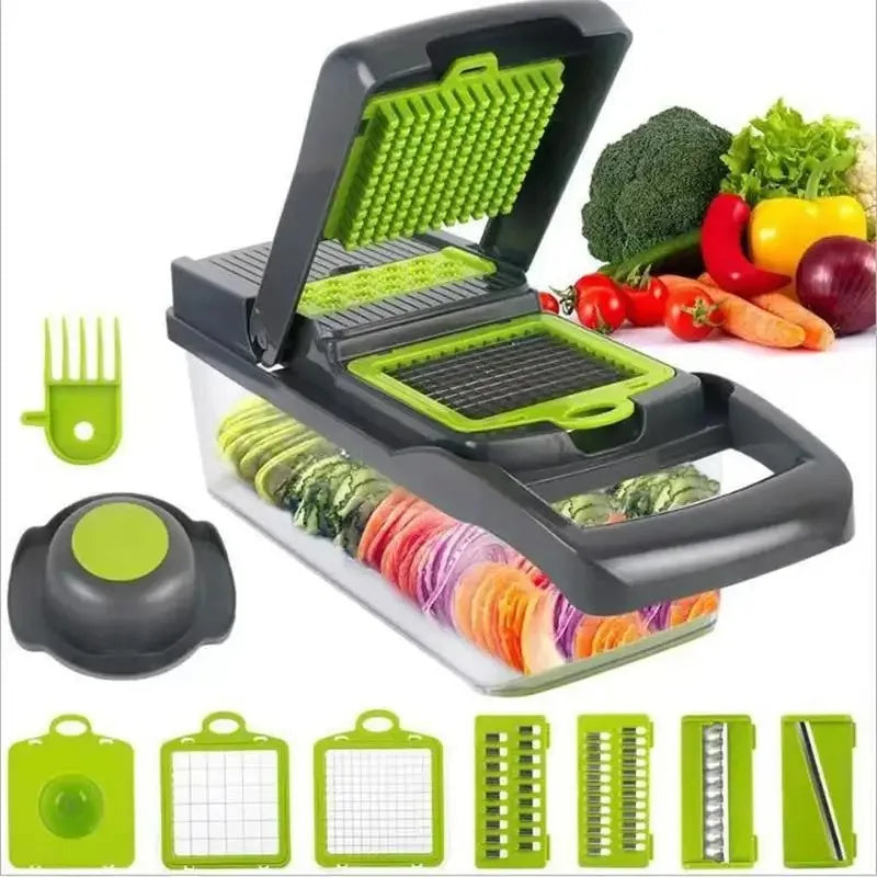 Cravinc 16-in-1 Vegetable Chopper and Slicer | Kitchen Utensil and Gadgets