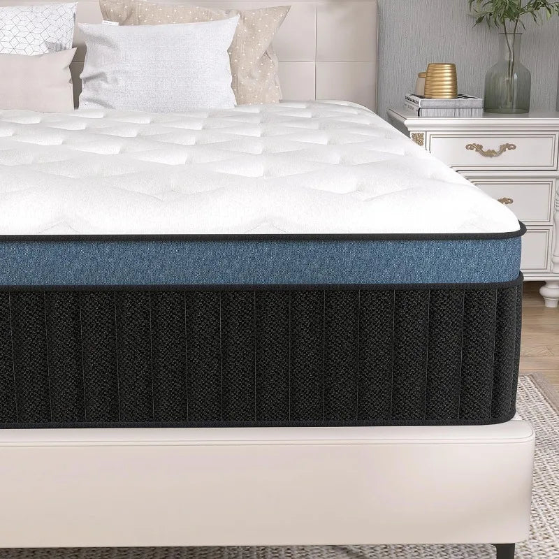 Cravinc 14-Inch Full Memory Foam Pocket Spring Mattress