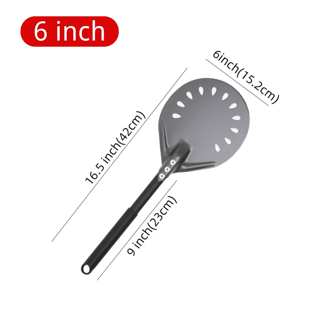 Cravinc 10-Inch Long Pizza Peel Adjustable Spatula Baking Tool Kitchen Utensil Nonstick Turner