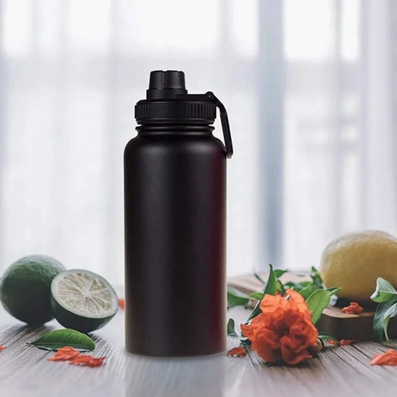 Cravinc 1000ml Stainless Steel Insulated Sports Water Bottle