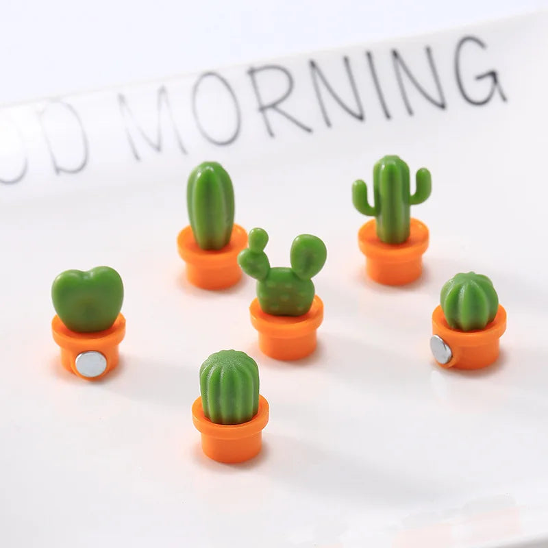 Cactus Fridge Magnets Set for Home Kitchen Decor by Cravinc