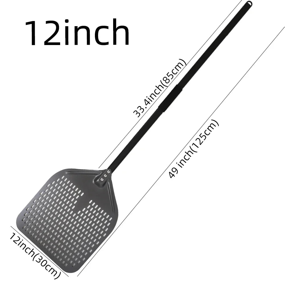 Cravinc 10-16 inch Nonstick Pizza Perforated Shovel Paddle Turning Peel Kitchen Tools