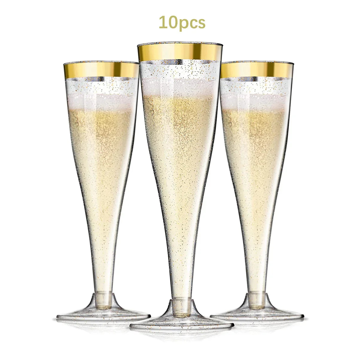 Cravinc 135ml Red Wine Plastic Glasses Set | 4.5Oz Disposable Champagne Goblets