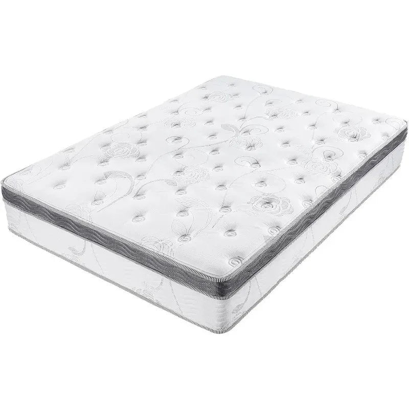 Cravinc 13 Inch Hybrid Memory Foam Pocket Spring Mattress for Support and Pressure Relief