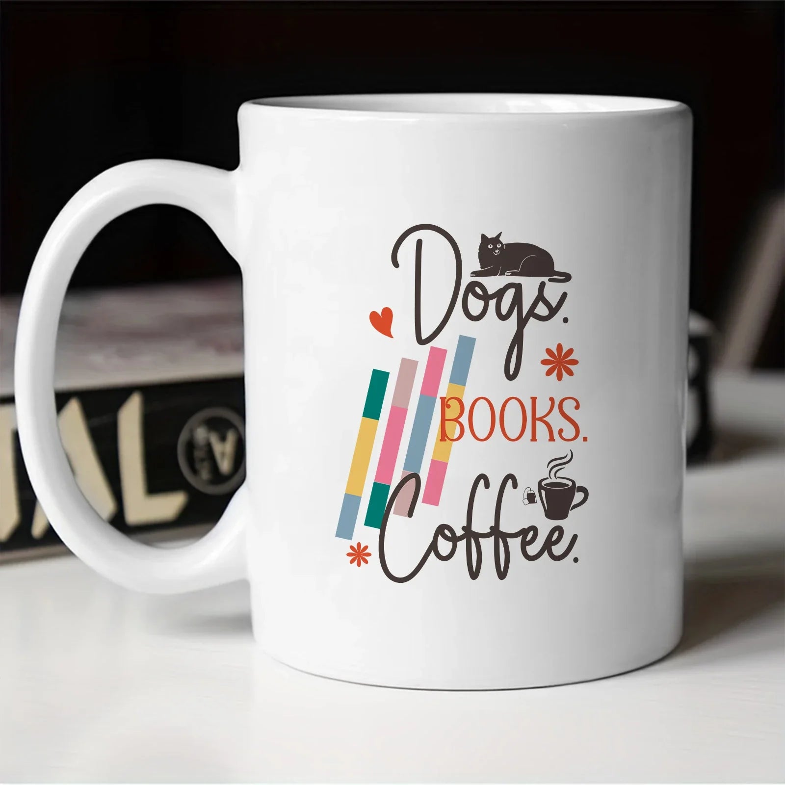 Cravinc 11oz Library Coffee Mug for Reading Lovers