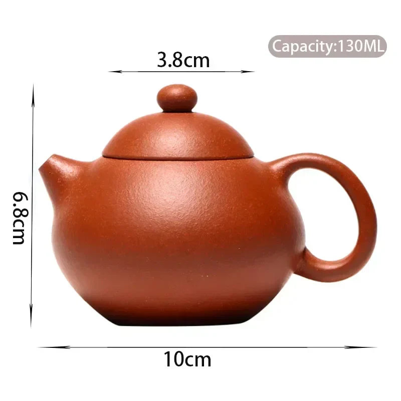 Cravinc 130ml Purple Clay Teapot Raw Ore Zhu Mud Zisha Filter Beauty Tea Kettle