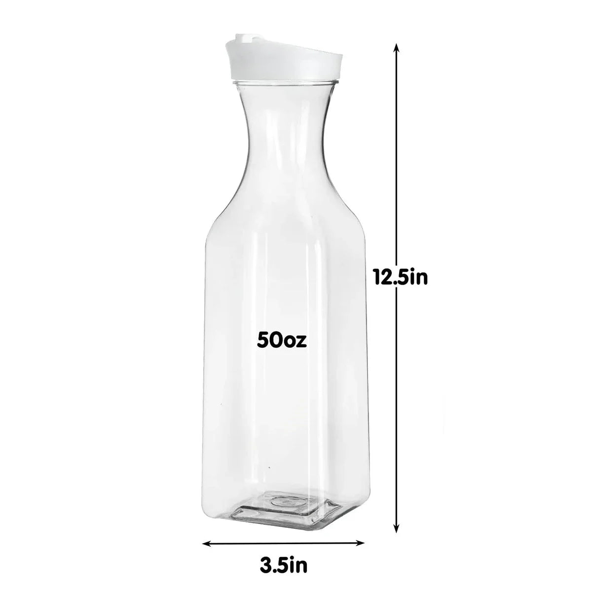 Cravinc 1.5L Flip Ice Tea Juice Pitcher Cold Beverages Bottle