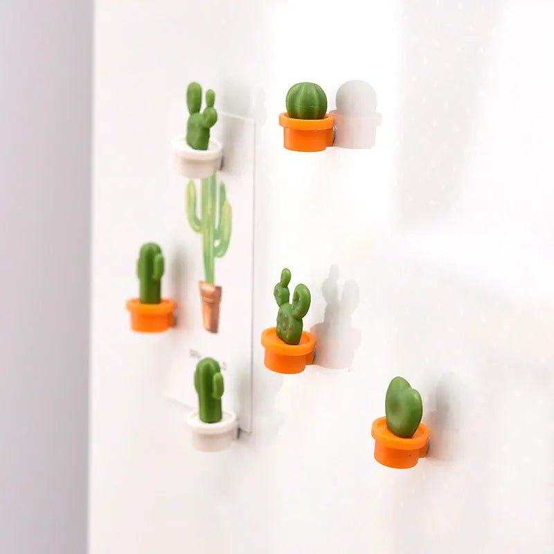 Cactus Fridge Magnets Set for Home Kitchen Decor by Cravinc